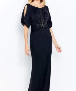 Mon Cheri - Bateau Sheath Evening Gown 120609 - 1 Pc Royal Blue In Size 8 Available Formal Gowns