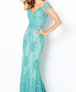 Formal Gowns Mon Cheri - Corded Lace Mermaid Gown 220631 10 Formal Gowns Mon Cheri - Corded Lace Mermaid Gown 220631
