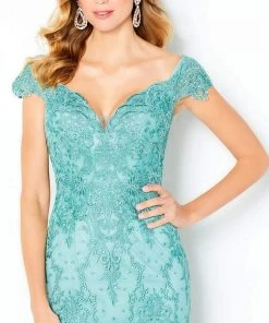 Formal Gowns Mon Cheri - Corded Lace Mermaid Gown 220631 12 Formal Gowns Mon Cheri - Corded Lace Mermaid Gown 220631