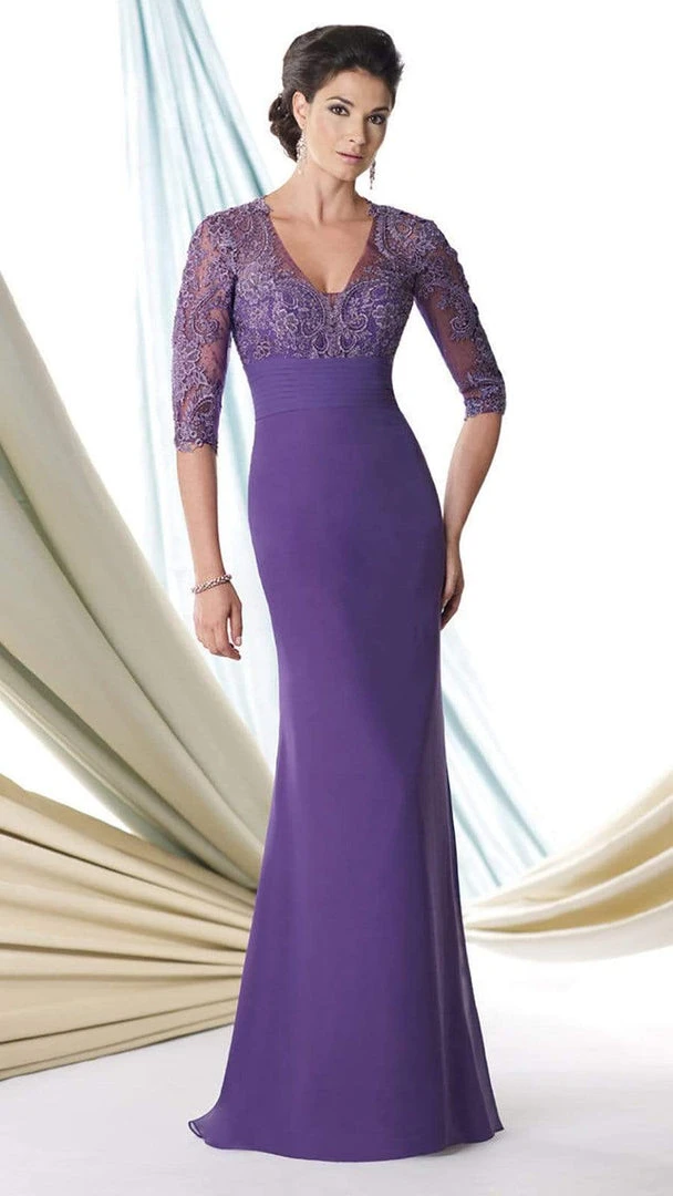 Formal Gowns Mon Cheri Lace Illusion V-Neck Mermaid Long Dress - 1 Pc Aqua/Green In Size 8 Available 3 Formal Gowns Mon Cheri Lace Illusion V-Neck Mermaid Long Dress - 1 Pc Aqua/Green In Size 8 Available