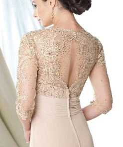 Formal Gowns Mon Cheri Lace Illusion V-Neck Mermaid Long Dress - 1 Pc Aqua/Green In Size 8 Available 9 Formal Gowns Mon Cheri Lace Illusion V-Neck Mermaid Long Dress - 1 Pc Aqua/Green In Size 8 Available