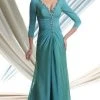 Montage By Mon Cheri - 113912 Long Dress In Patina