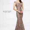 Montage By Mon Cheri - 116948 Metallic Lace Dress