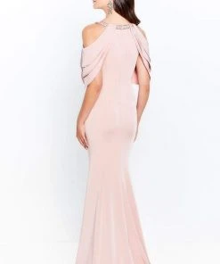 Formal Gowns Montage By Mon Cheri - 120906 Trumpet Dress - 1 Pc English Rose In Sizes 8 Available
