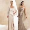 Montage By Mon Cheri - 16941P Strapless Gown With Split Sleeve Jacket Formal Gowns