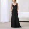Montage By Mon Cheri - 211924 Long Dress In Black