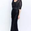 Montage By Mon Cheri - Strapless Fitted Evening Dress 120902 - 1 Pc Navy In Size 20 Available