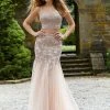 Mori Lee - 45011 Two-Piece Metallic Beaded Flared Gown Formal Gowns