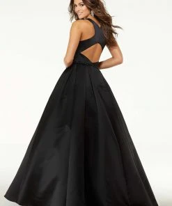 Mori Lee - 45025 Scoop Neck Beaded Pleated A-line Dress