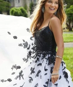 Formal Gowns Mori Lee - 45026 Floral Embroidered And Sequined Long Dress 10 Formal Gowns Mori Lee - 45026 Floral Embroidered And Sequined Long Dress