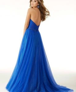 Mori Lee - 45029 Strapless Mermaid Dress With Overskirt Formal Gowns