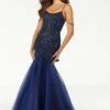 Mori Lee - 45042 Crystal Beaded Scoop Neck Tulle Mermaid Dress 1 Mori Lee - 45042 Crystal Beaded Scoop Neck Tulle Mermaid Dress