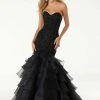 Formal Gowns Mori Lee - 45055 Jeweled Sweetheart Tiered Mermaid Dress
