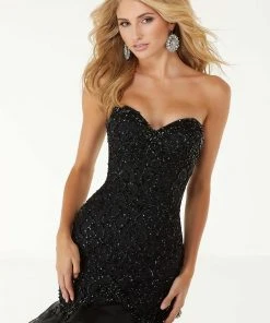 Formal Gowns Mori Lee - 45055 Jeweled Sweetheart Tiered Mermaid Dress