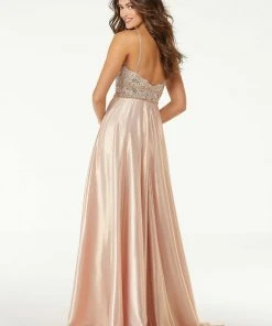 Mori Lee - 45060 Beaded Lace Sweetheart Dress With Overskirt Formal Gowns