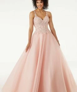 Formal Gowns Mori Lee - 45064 Beaded Lace Sweetheart Ballgown