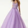 Formal Gowns Mori Lee - 45064 Beaded Lace Sweetheart Ballgown