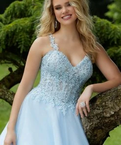 Formal Gowns Mori Lee - 45064 Beaded Lace Sweetheart Ballgown