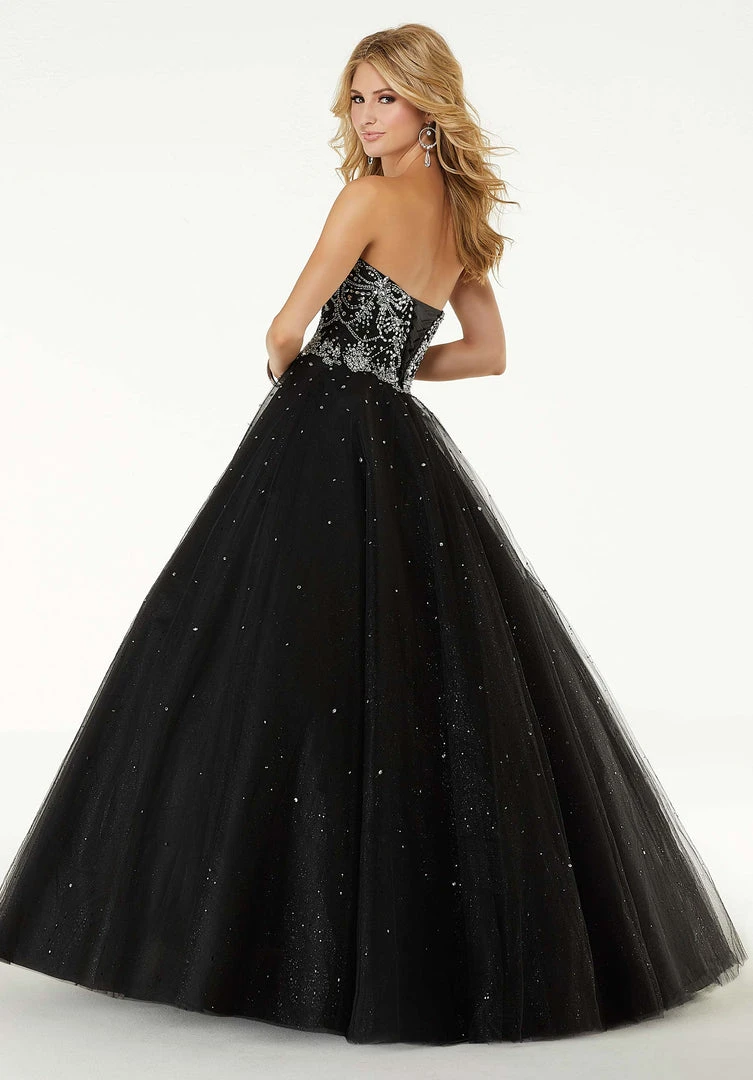 Mori Lee - 45081 Strapless Jeweled Bodice Tulle Gown Formal Gowns 4 Mori Lee - 45081 Strapless Jeweled Bodice Tulle Gown Formal Gowns
