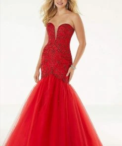 Mori Lee - 45096 Intricately Beaded Mermaid Long Dress