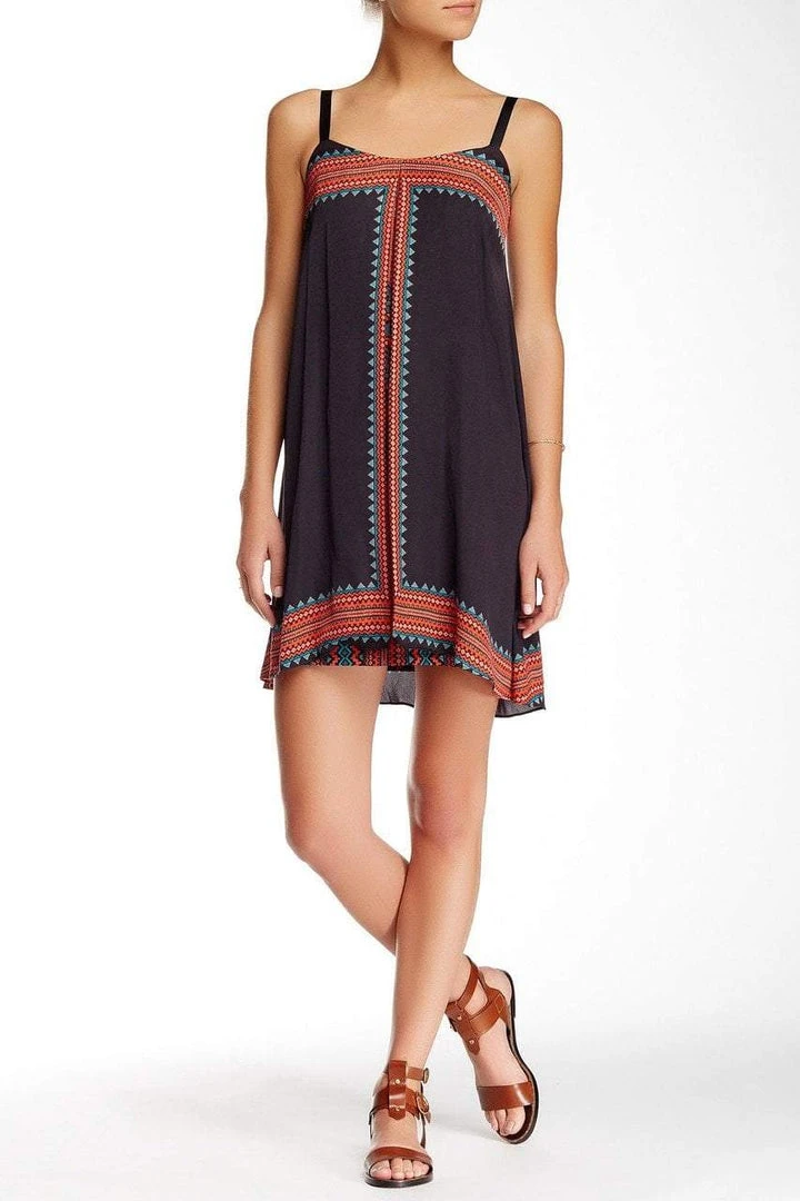 Muse - M3231M Box Pleated Jersey Trapeze Dress Cocktail Dresses 3 Muse - M3231M Box Pleated Jersey Trapeze Dress Cocktail Dresses