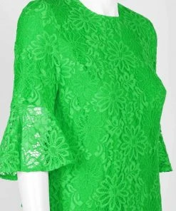 Nanette Nanette Lepore - ND8S10S99 Bell Sleeve Lace Shift Dress