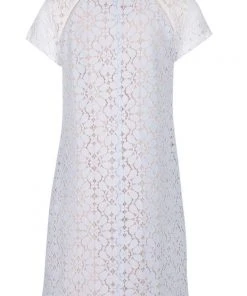 Nanette Nanette Lepore - ND8S130A3 Floral Lace Scoop A-line Dress Cocktail Dresses