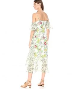 Nanette Nanette Lepore - NM8S19JA1 Printed V-neck Sheath Dress