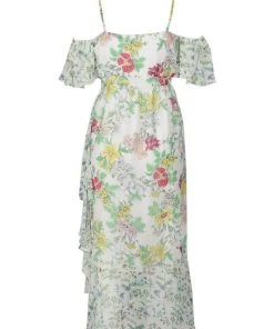 Nanette Nanette Lepore - NM8S19JA1 Printed V-neck Sheath Dress