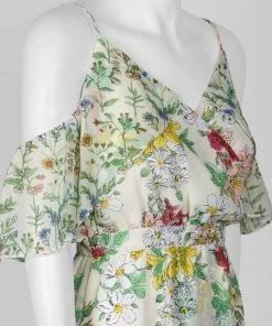 Nanette Nanette Lepore - NM8S19JA1 Printed V-neck Sheath Dress