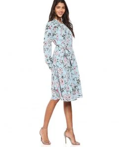 Nanette Nanette Lepore - NM9S171Y9 Long Sleeve Floral Print Dress