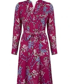 Nanette Nanette Lepore - NM9S171Y9 Long Sleeve Floral Print Dress
