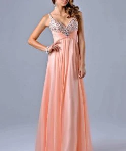 Nina Canacci - 1040 Dress In Coral Formal Gowns