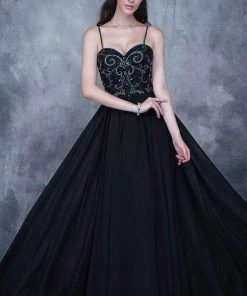 Nina Canacci - 1334 Bead Adorned Sweetheart A-Line Gown