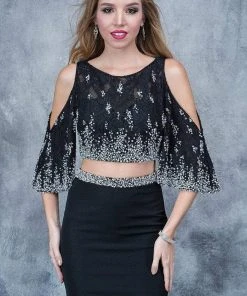 Nina Canacci - 1354 Two Piece Embellished Sheath Dress