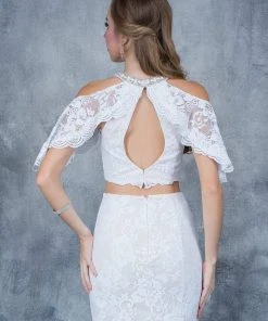 Nina Canacci - 1364 Two Piece Lace Sheath Dress Formal Gowns