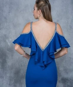 Nina Canacci - 1375 Embellished V-neck Sheath Dress 9 Nina Canacci - 1375 Embellished V-neck Sheath Dress