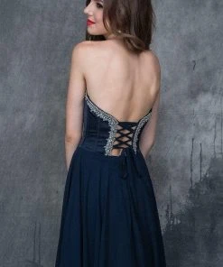 Formal Gowns Nina Canacci - 1391 Bejeweled Sweetheart A-line Dress