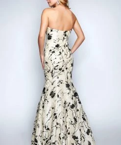 Nina Canacci - 1455 Strapless Lace Mermaid Evening Dress Formal Gowns 6 Nina Canacci - 1455 Strapless Lace Mermaid Evening Dress Formal Gowns