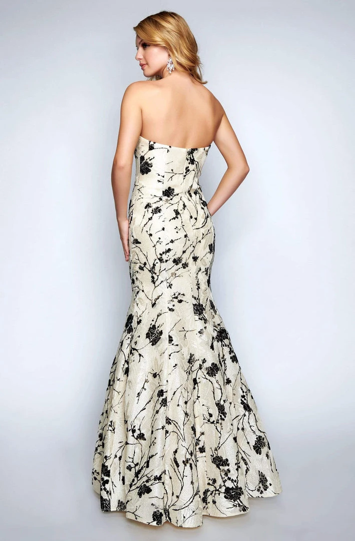 Nina Canacci - 1455 Strapless Lace Mermaid Evening Dress Formal Gowns 4 Nina Canacci - 1455 Strapless Lace Mermaid Evening Dress Formal Gowns