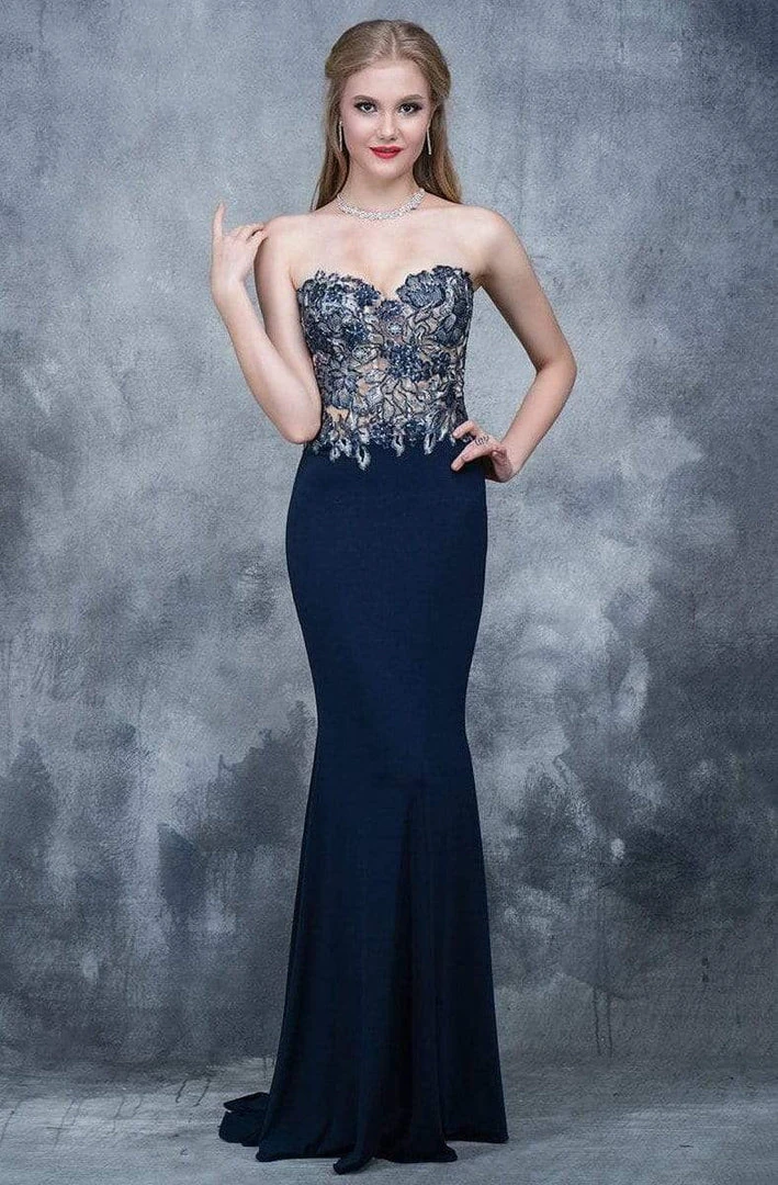 Formal Gowns Nina Canacci - 2117 Embroidered Illusion Corset Gown 3 Formal Gowns Nina Canacci - 2117 Embroidered Illusion Corset Gown