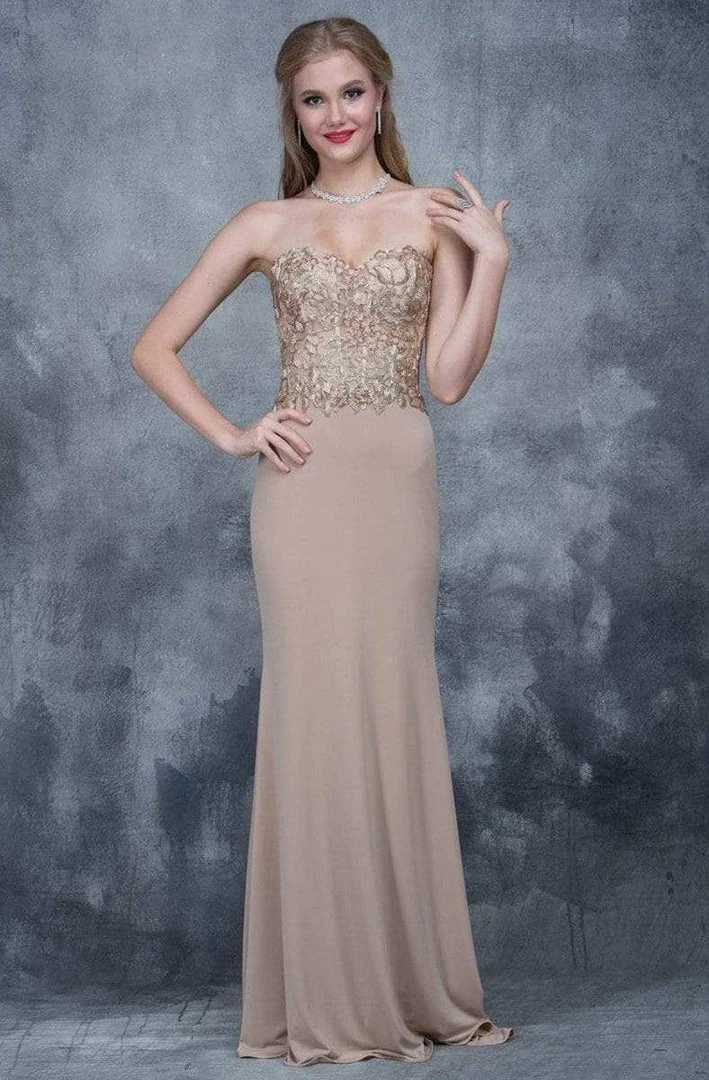 Formal Gowns Nina Canacci - 2117 Embroidered Illusion Corset Gown 6 Formal Gowns Nina Canacci - 2117 Embroidered Illusion Corset Gown