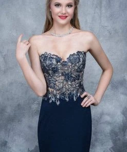 Formal Gowns Nina Canacci - 2117 Embroidered Illusion Corset Gown 13 Formal Gowns Nina Canacci - 2117 Embroidered Illusion Corset Gown