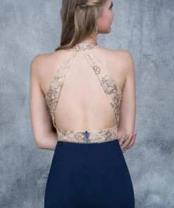 Nina Canacci - 2130 Embroidered Illusion V-neck Sheath Dress 9 Nina Canacci - 2130 Embroidered Illusion V-neck Sheath Dress