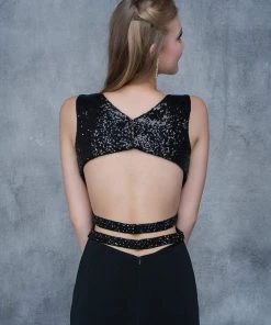 Nina Canacci - 2155 Sleeveless Sequined Sheath Gown Formal Gowns 7 Nina Canacci - 2155 Sleeveless Sequined Sheath Gown Formal Gowns