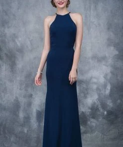 Nina Canacci - 2159 High Halter Cutout Sheath Gown Formal Gowns