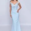 Nina Canacci - 2201 Crystal Beaded Off Shoulder Mermaid Gown Formal Gowns
