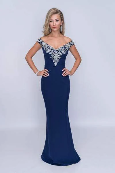 Nina Canacci - 2201 Crystal Beaded Off Shoulder Mermaid Gown Formal Gowns 5 Nina Canacci - 2201 Crystal Beaded Off Shoulder Mermaid Gown Formal Gowns