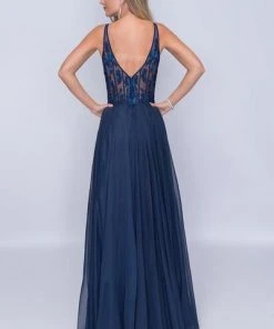 Nina Canacci - 2210 Floral Embroidered V-neck A-line Dress Formal Gowns 7 Nina Canacci - 2210 Floral Embroidered V-neck A-line Dress Formal Gowns