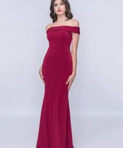 Formal Gowns Nina Canacci - 2230 Off-Shoulder Fitted Sheath Gown